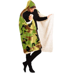 Camouflage Hoodie Blanket