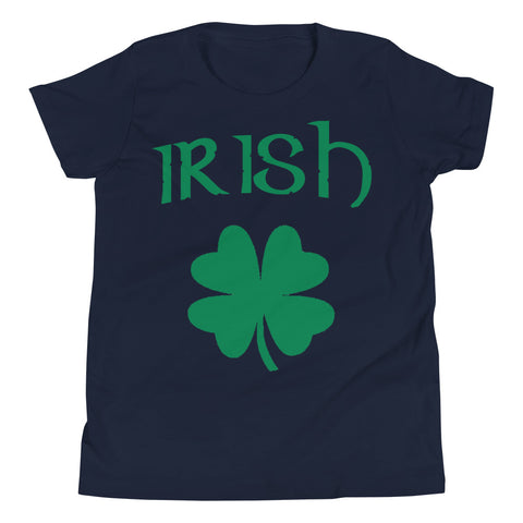Youth Short Sleeve St. Patrick's Irish Green Shamrock T-Shirt