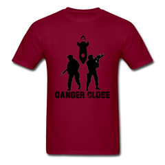 Men's Danger Close T-Shirt - burgundy