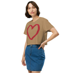 Women’s Love Heart crop top