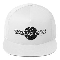 Basketball Ball is Life flat bill hat