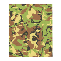 Military Styled Camouflage Throw Blanket