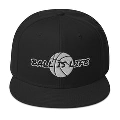 Snapback hat, basketball, ball is life, baller hat, hat, classic 