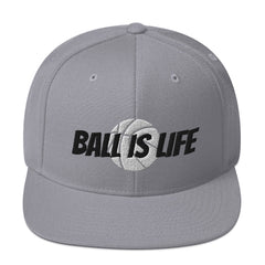 Basketball Ball is Life snap back flat bill hat