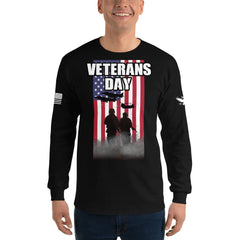 Veteran's Day Long Sleeve T-Shirt - Black.