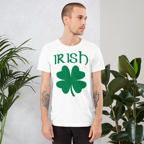 Short-Sleeve St. Patrick's Irish Clover Shamrock T-Shirt