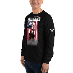 Veteran's Day Long Sleeve T-Shirt - Black.