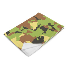 Military Styled Camouflage Throw Blanket