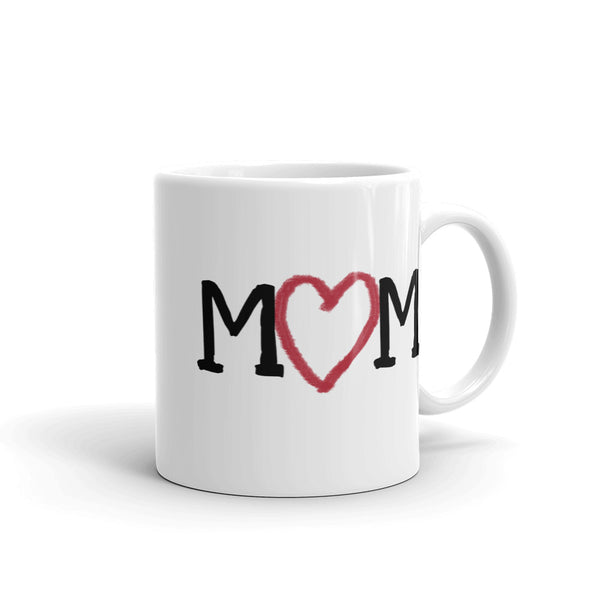 Mom Love Heart Mug