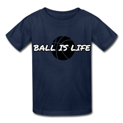 Hanes Youth Ball Is Life Tagless T-Shirt - navy