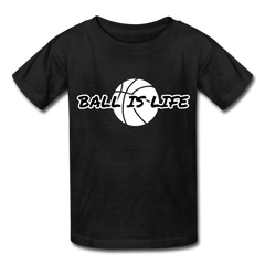 Gildan Ultra Cotton Ball Is Life Youth T-Shirt - black