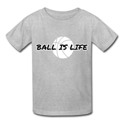 Gildan Ultra Cotton Ball Is Life Youth T-Shirt - heather gray