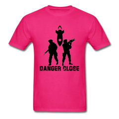 Men's Danger Close T-Shirt - fuchsia