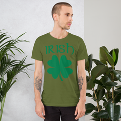 Short-Sleeve St. Patrick's Irish Clover Shamrock T-Shirt